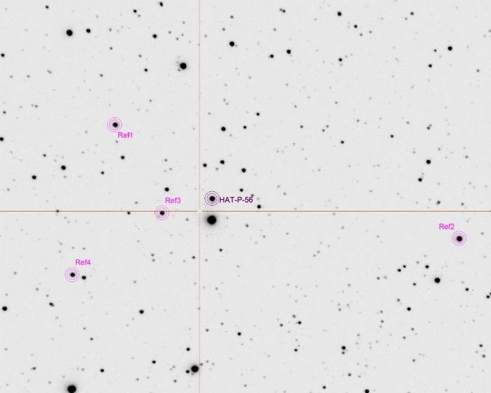 チャート - HAT-P-56, JD 2458850.29773
