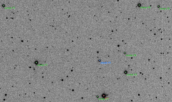 チャート - WASP-33, JD 2459158.48406