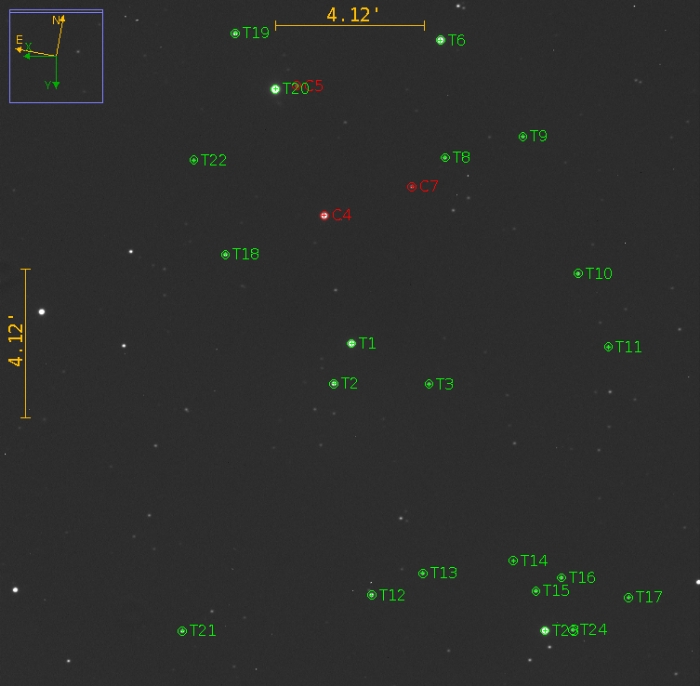 チャート - XO-1, JD 2459287.51883