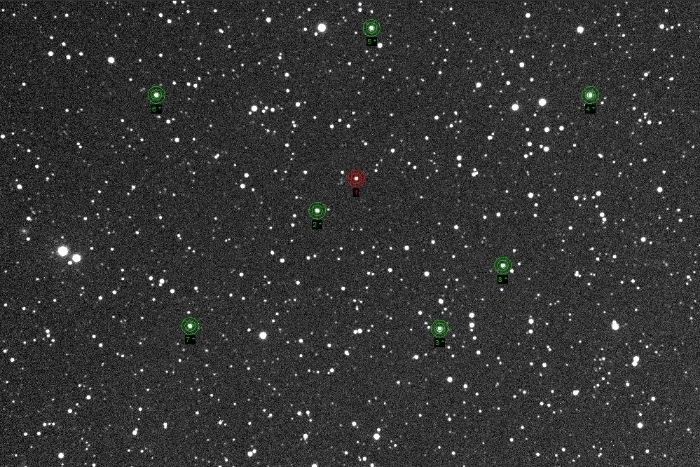 チャート - TrES-5, JD 2459307.40030