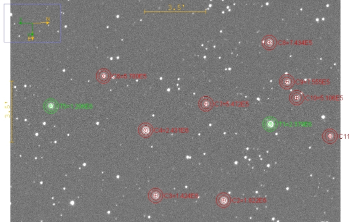 チャート - KELT-1, JD 2459464.33375