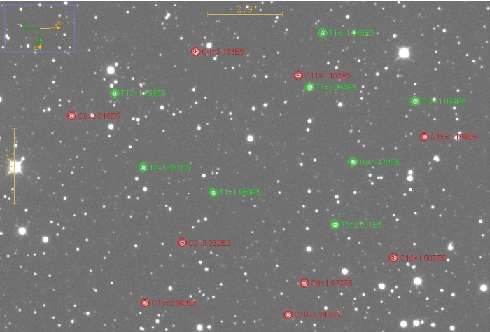 チャート - TrES-5, JD 2459485.28241