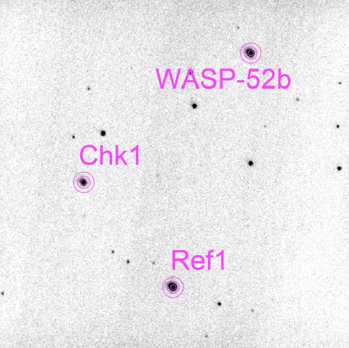 チャート - WASP-52, JD 2459527.58942