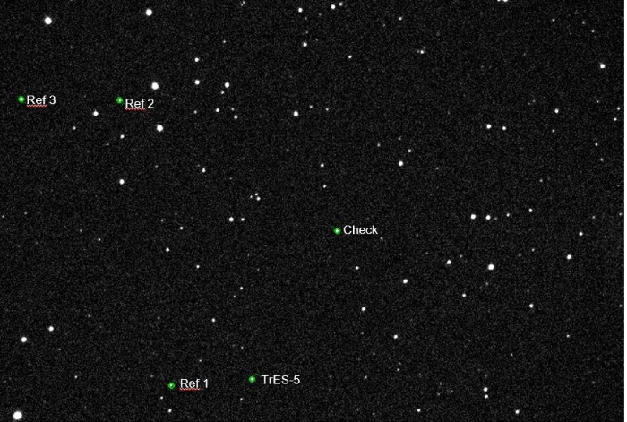 チャート - TrES-5, JD 2459802.47811