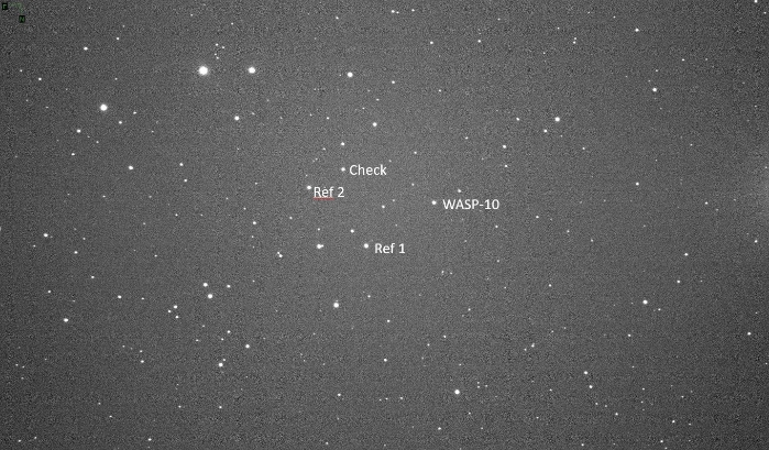 チャート - WASP-10, JD 2459816.46045