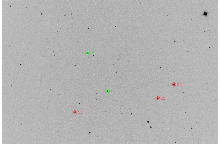 チャート - WASP-52, JD 2459816.33486