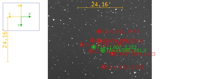 チャート - WASP-11, JD 2459531.80892