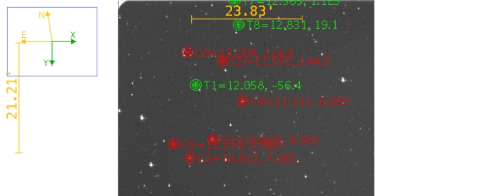 チャート - WASP-39, JD 2459661.74305