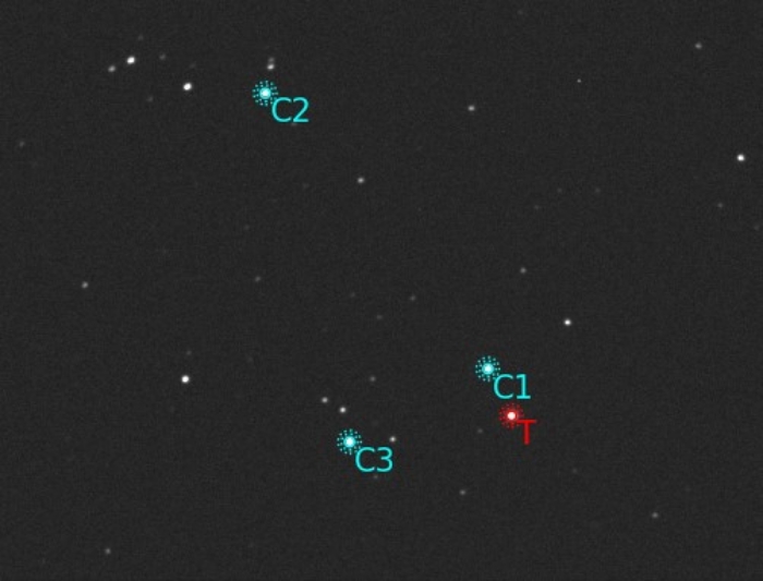 チャート - KELT-3, JD 2460043.33674