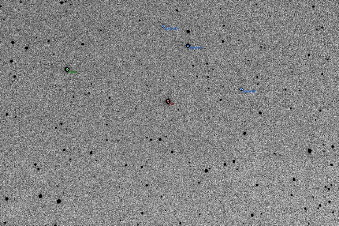 チャート - KELT-23 A, JD 2460057.31711