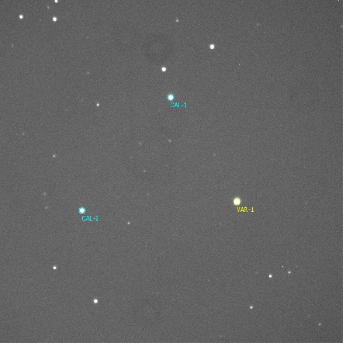 チャート - KELT-23 A, JD 2460041.51426