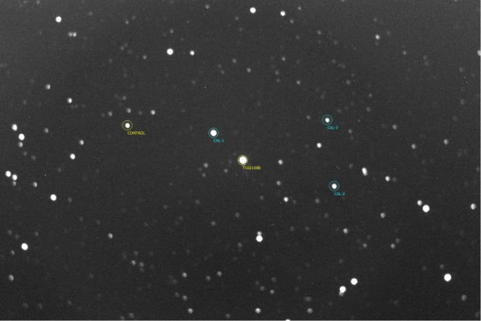 チャート - TOI-2109, JD 2460090.44212