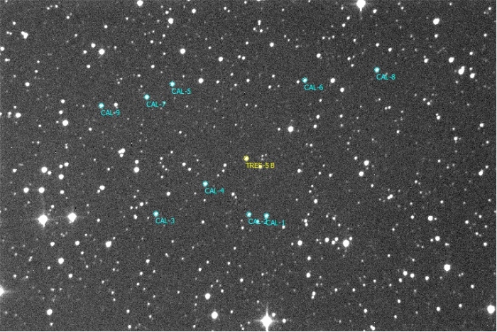 チャート - TrES-5, JD 2460106.34930