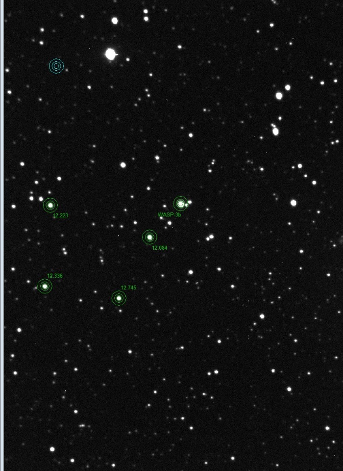 チャート - WASP-3, JD 2460164.42133