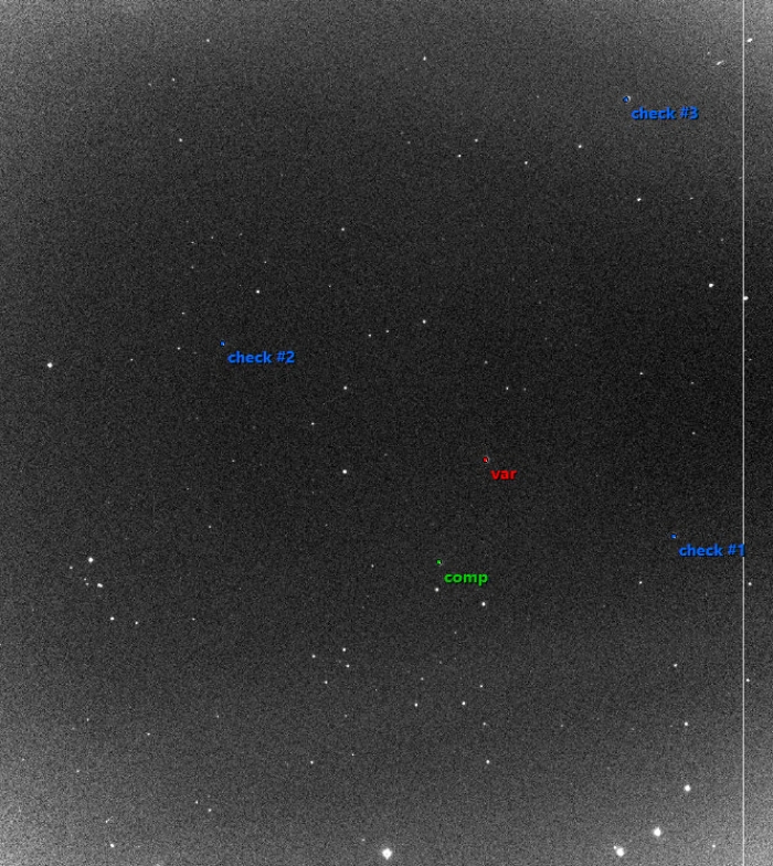 チャート - KELT-23 A, JD 2460172.29612