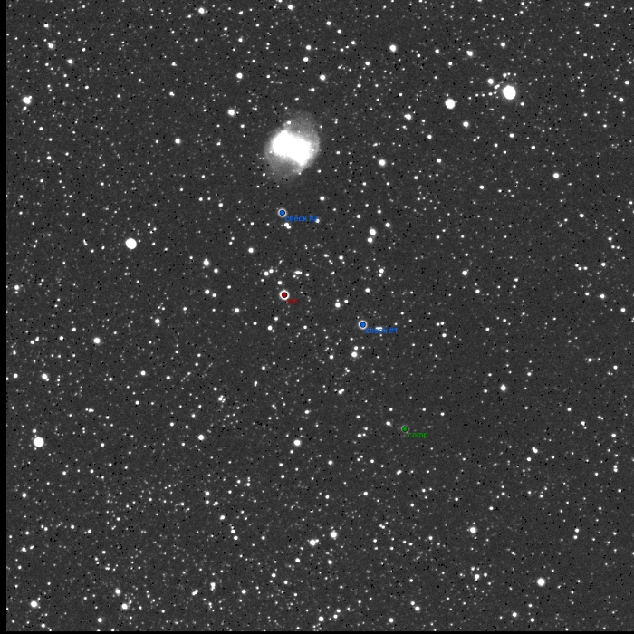 チャート - HD189733, JD 2460176.34223