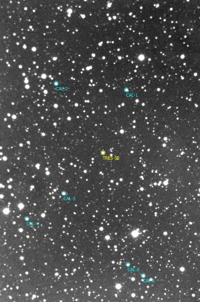 チャート - TrES-5, JD 2460180.44566