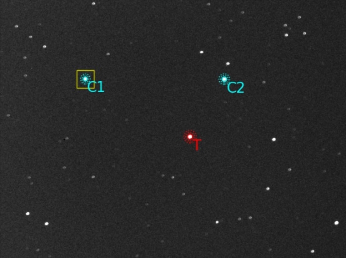 チャート - KELT-23 A, JD 2460190.29744