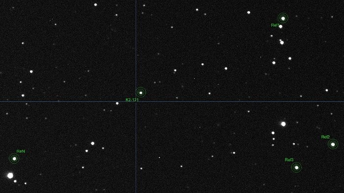 チャート - K2-121, JD 2459985.24608