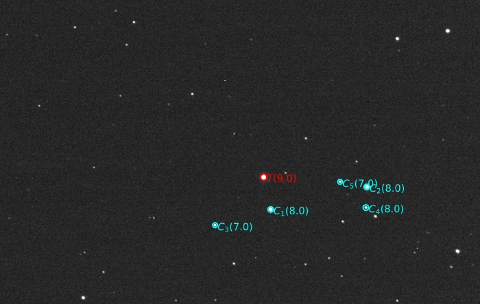 チャート - KELT-3, JD 2460297.43308