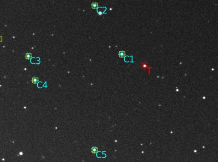 チャート - K2-121, JD 2460322.34722