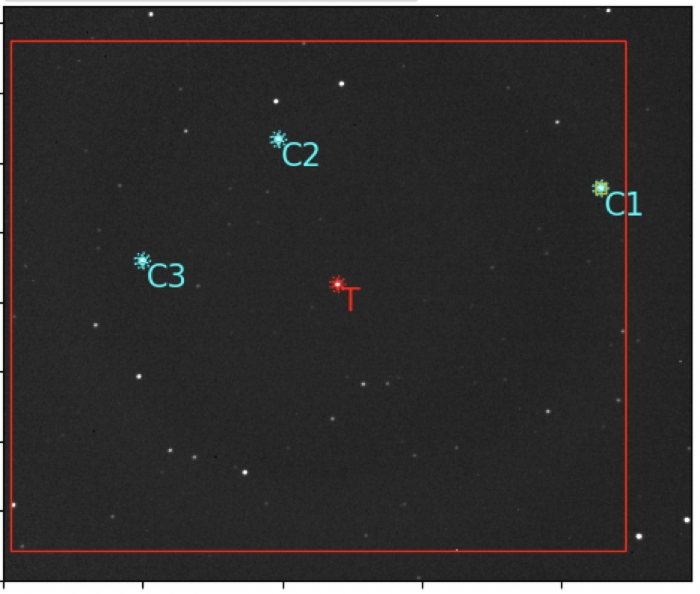 チャート - KELT-23 A, JD 2460420.39422
