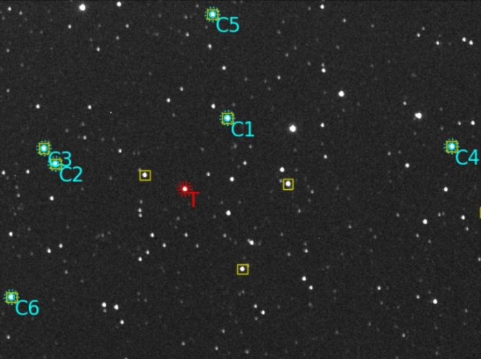チャート - TOI-1516, JD 2460457.32978
