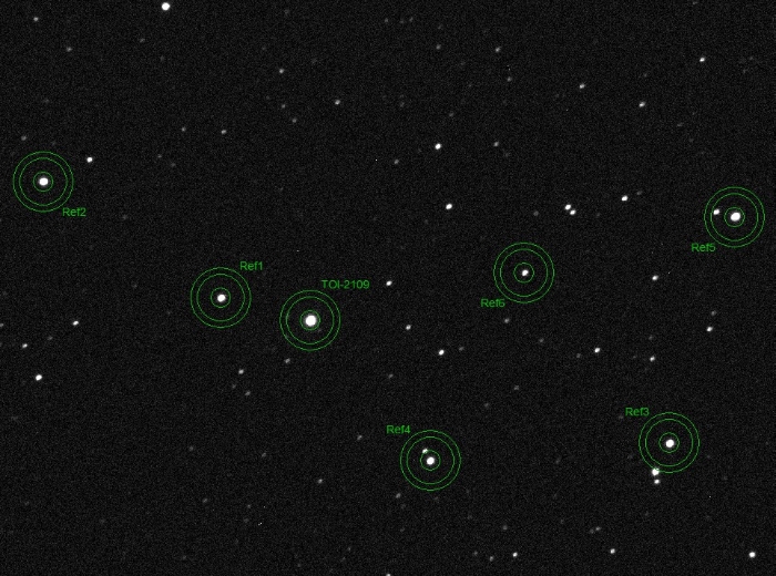 チャート - TOI-2109, JD 2460468.47534