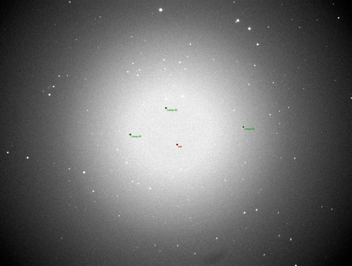 チャート - KELT-23 A, JD 2460508.38436