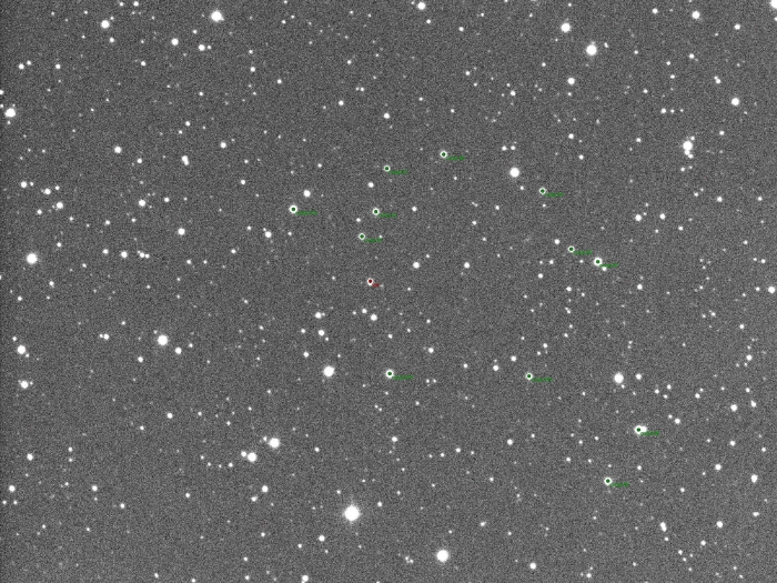 チャート - GJ 1214, JD 2460526.34030