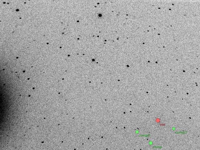 チャート - WASP-85 A, JD 2457102.31996