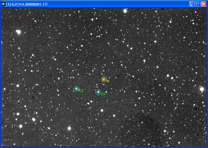 チャート - GJ 1214, JD 2455674.49271