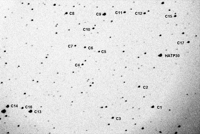 チャート - HAT-P-30, JD 2455894.86075