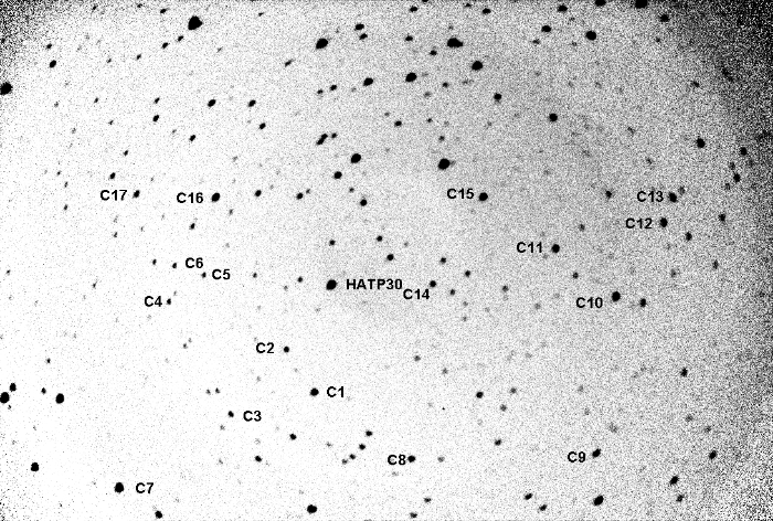 チャート - HAT-P-30, JD 2455894.86687