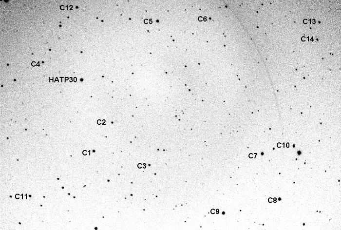 チャート - HAT-P-30, JD 2455970.64628