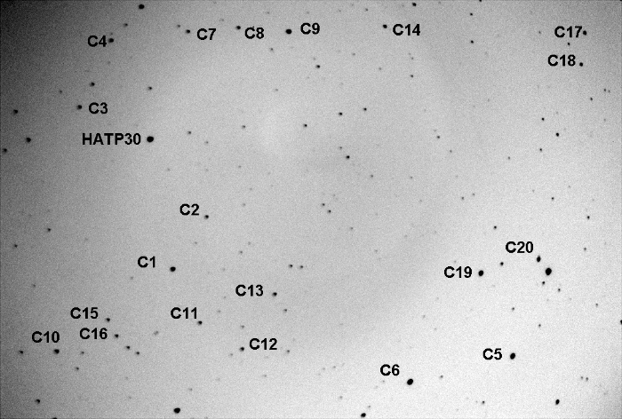 チャート - HAT-P-30, JD 2456296.74122