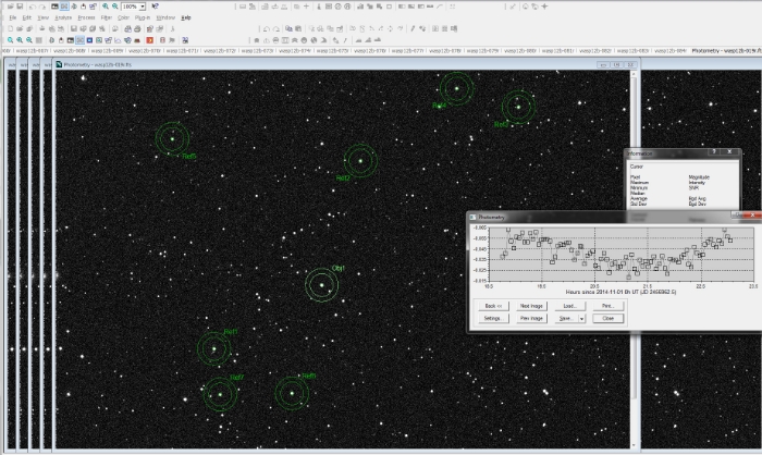チャート - WASP-11, JD 2456963.28179