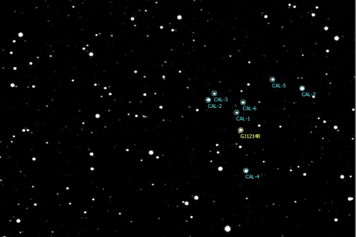 チャート - GJ 1214, JD 2457512.50687
