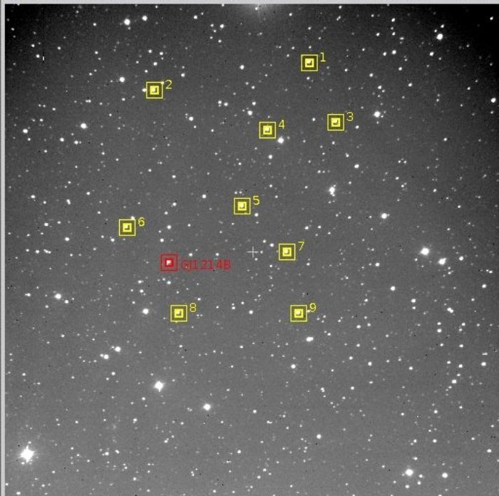 チャート - GJ 1214, JD 2457539.38379
