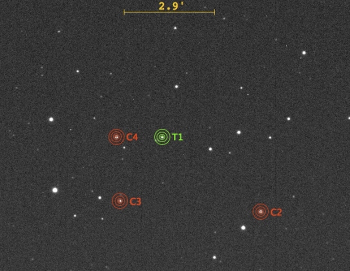 チャート - GJ 1214, JD 2457961.36372