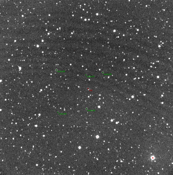チャート - GJ 1214, JD 2458307.46256