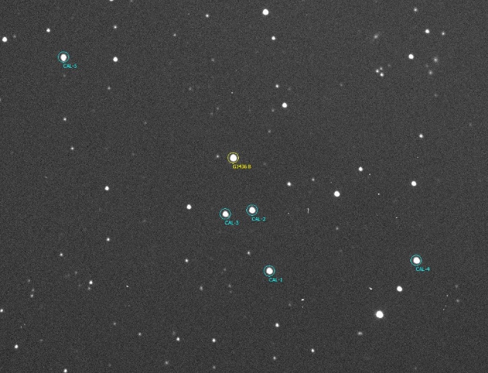 チャート - GJ 436, JD 2458521.51864