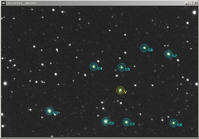 チャート - GJ 1214, JD 2458656.71733
