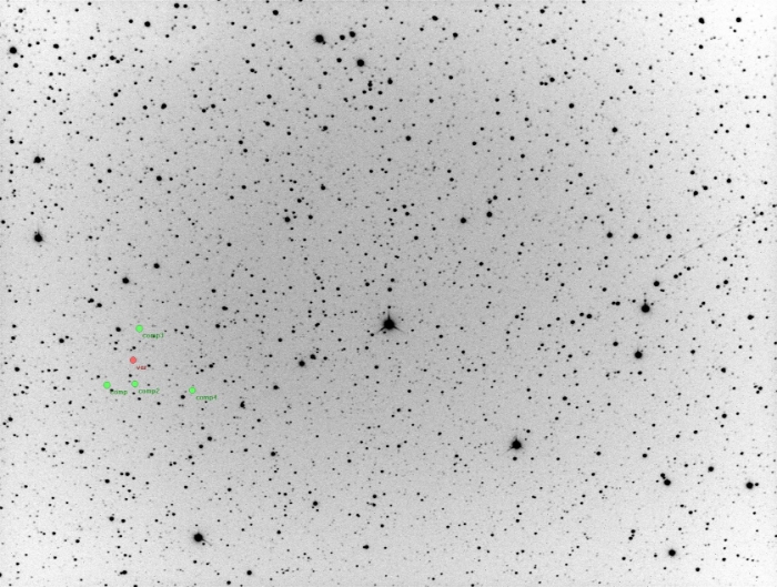 チャート - GJ 1214, JD 2459110.31316