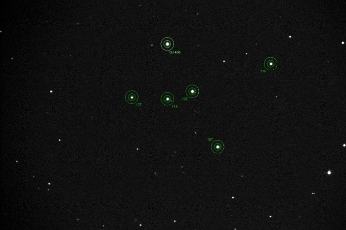 チャート - GJ 436, JD 2459370.24793