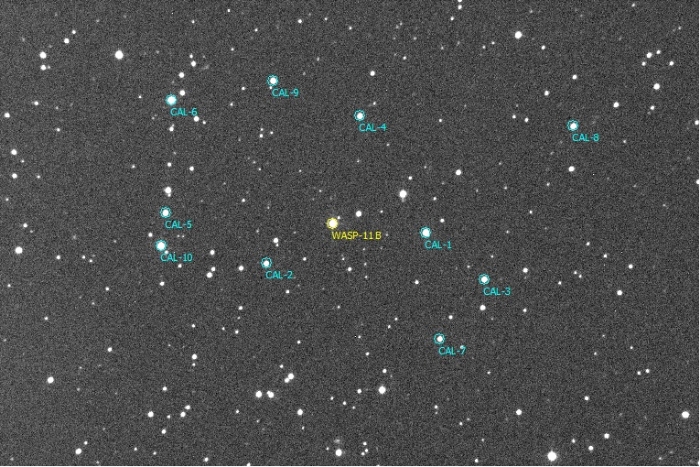 チャート - WASP-11, JD 2459606.26499