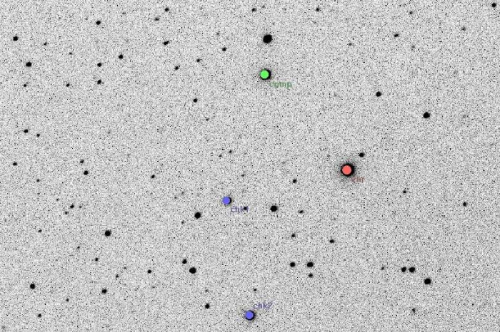 チャート - V0781 Tau, JD 2454195.26384