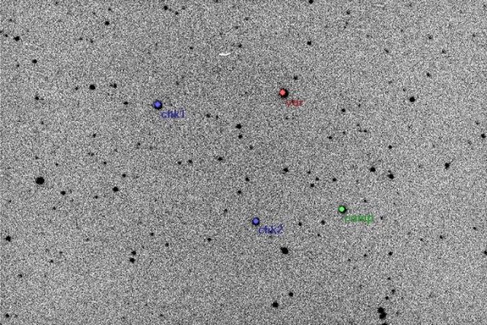 チャート - V0785 Cas, JD 2454365.33980