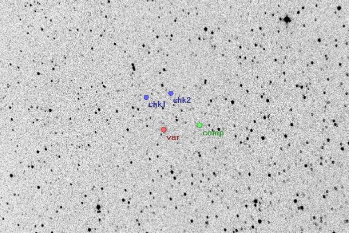 チャート - V0785 Cas, JD 2454507.35600