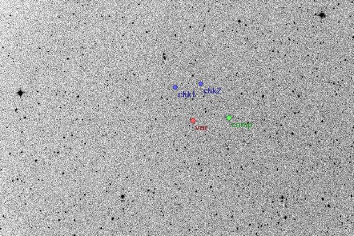 チャート - V0785 Cas, JD 2454627.46281